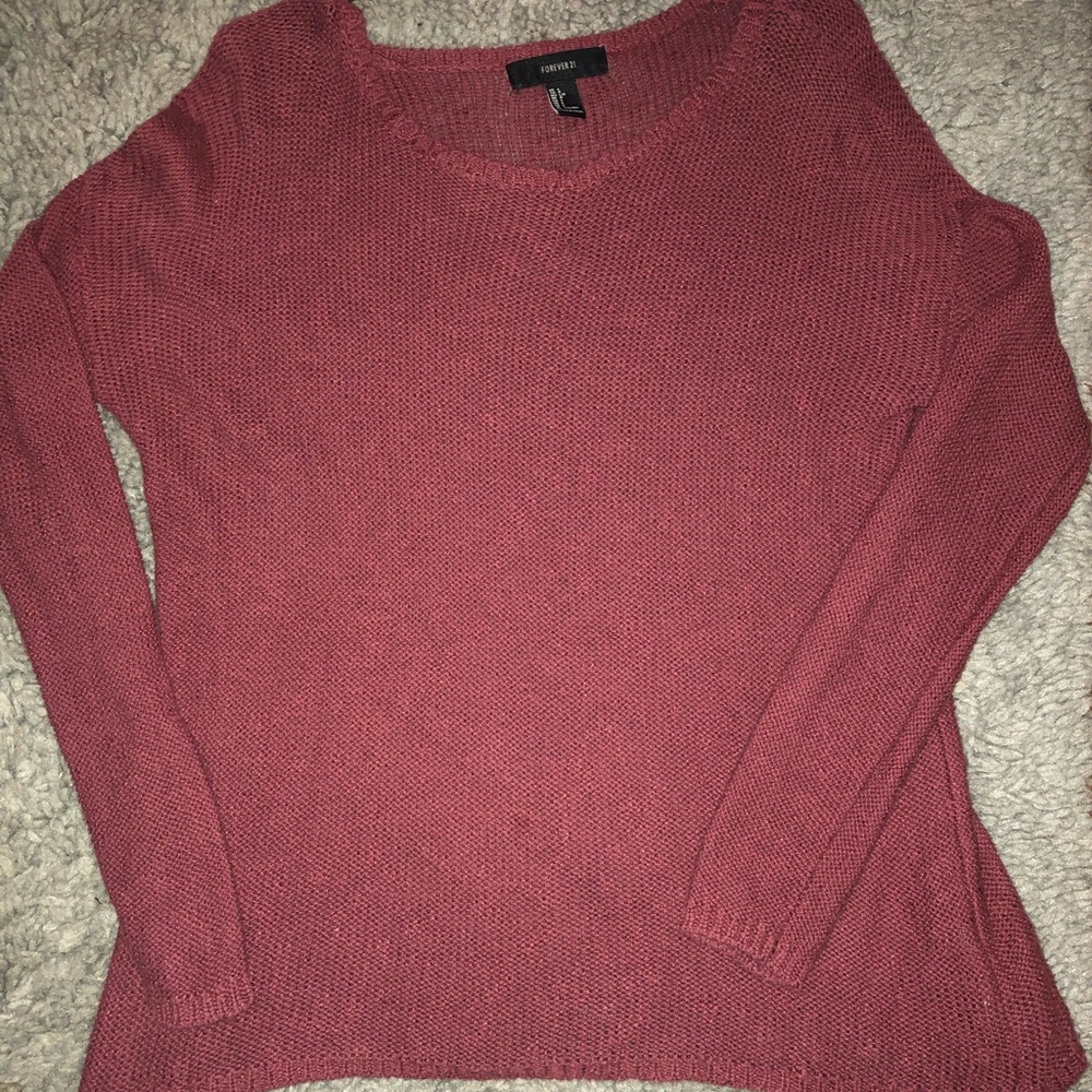 Slouchy Maroon Sweater 🍂🍃☕️